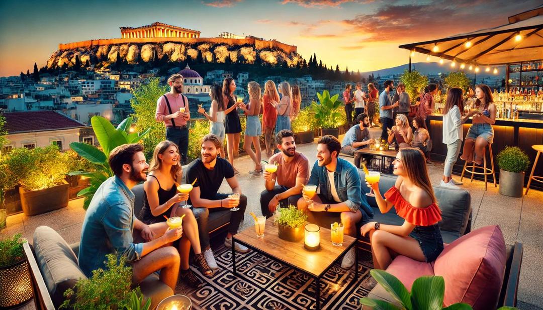 Athens: Small Group Rooftop & Offbeat Nightlife Gems Pub Crawl