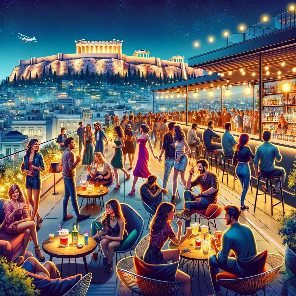 Athens: Small Group Rooftop & Offbeat Nightlife Gems Pub Crawl