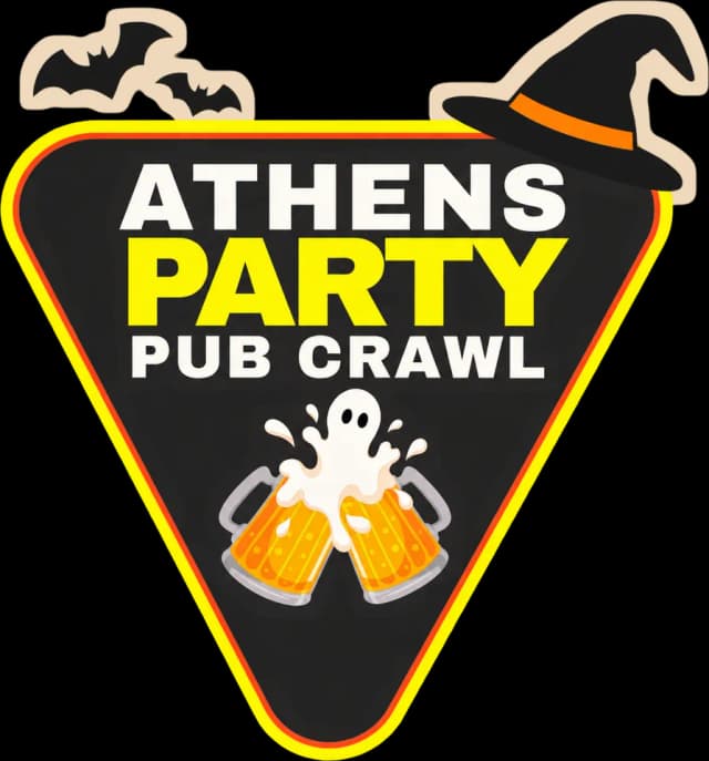 Athens Party Pub Crawl Halloween logo